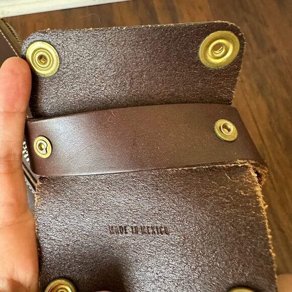 THE WHITE WING Bag Brown Canvas Leather Briefcase Messenger Crossbody Business - Picture 12 of 16